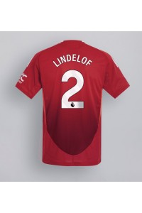 Manchester United Victor Lindelof #2 Fotballdrakt Hjemme Klær 2024-25 Korte ermer